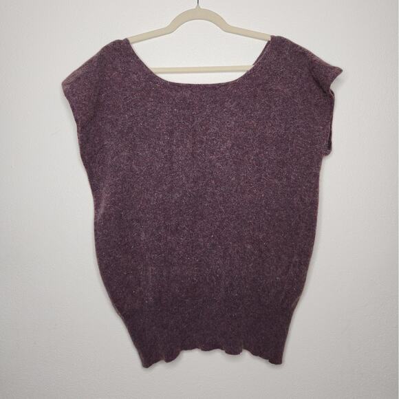 Vintage Mohair Blend Cutoff Sweater Oversized Shirt 80s 90s Medium Shirt - Picture 6 of 6